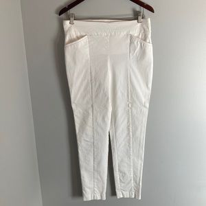 Chico's White Skinny Pants Tapered Elegance